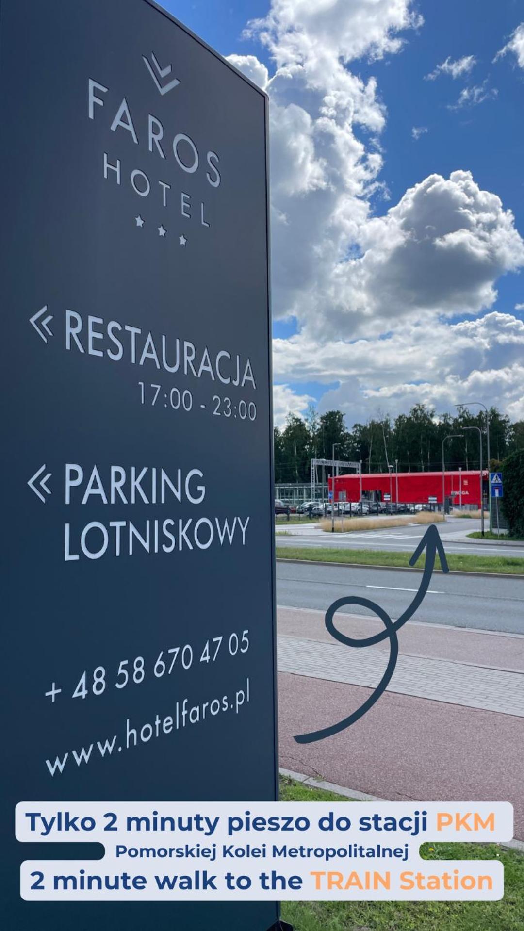 Hotel Faros Gdansk Airport Exterior foto